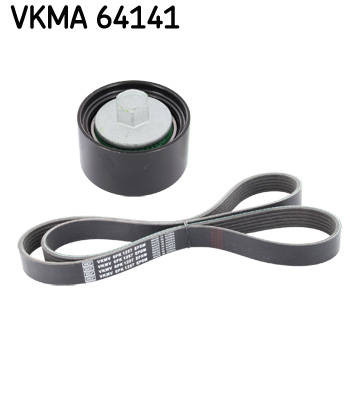 V formos rumbuotas diržas, komplektas - VKMA 64141 SKF